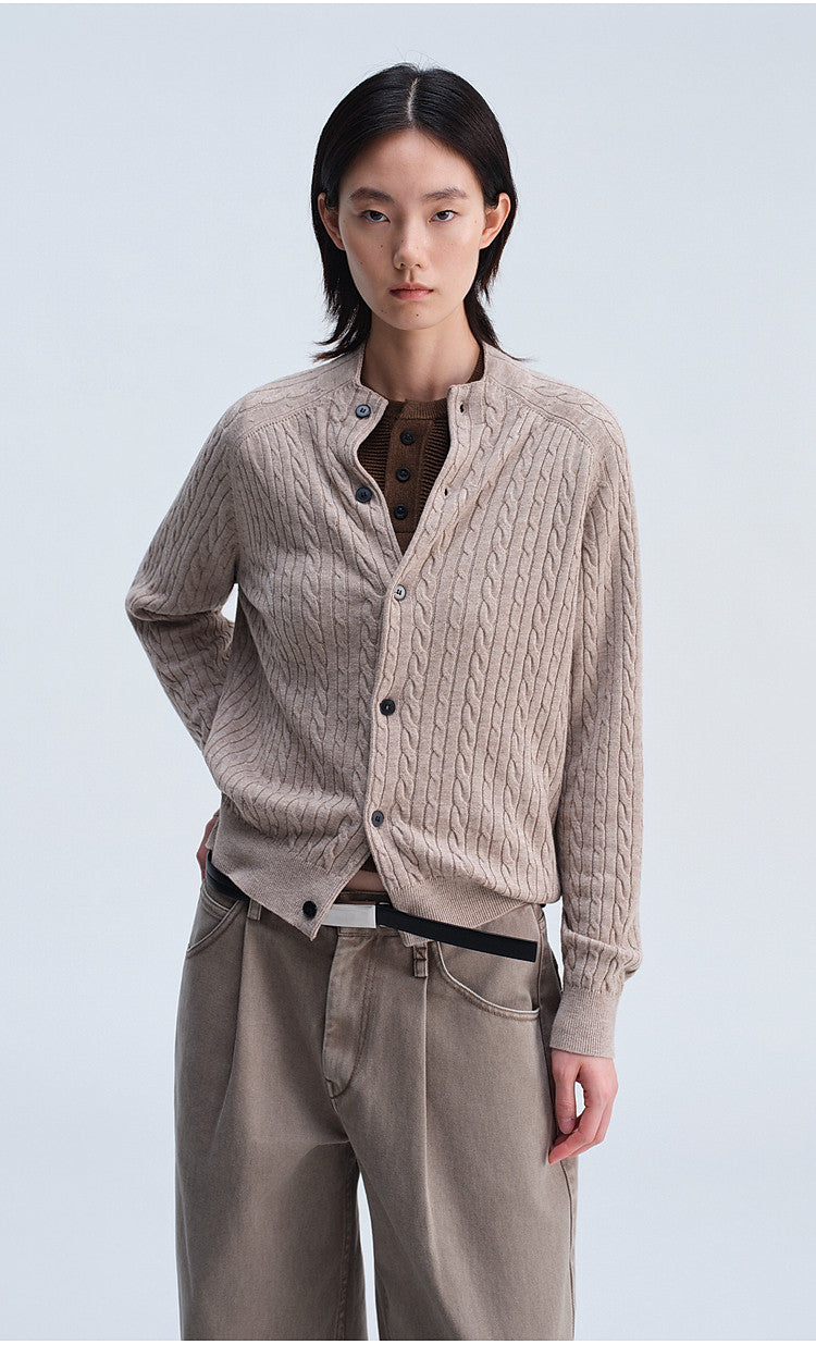 Retro Loose-Fit Casual Knit Cardigan