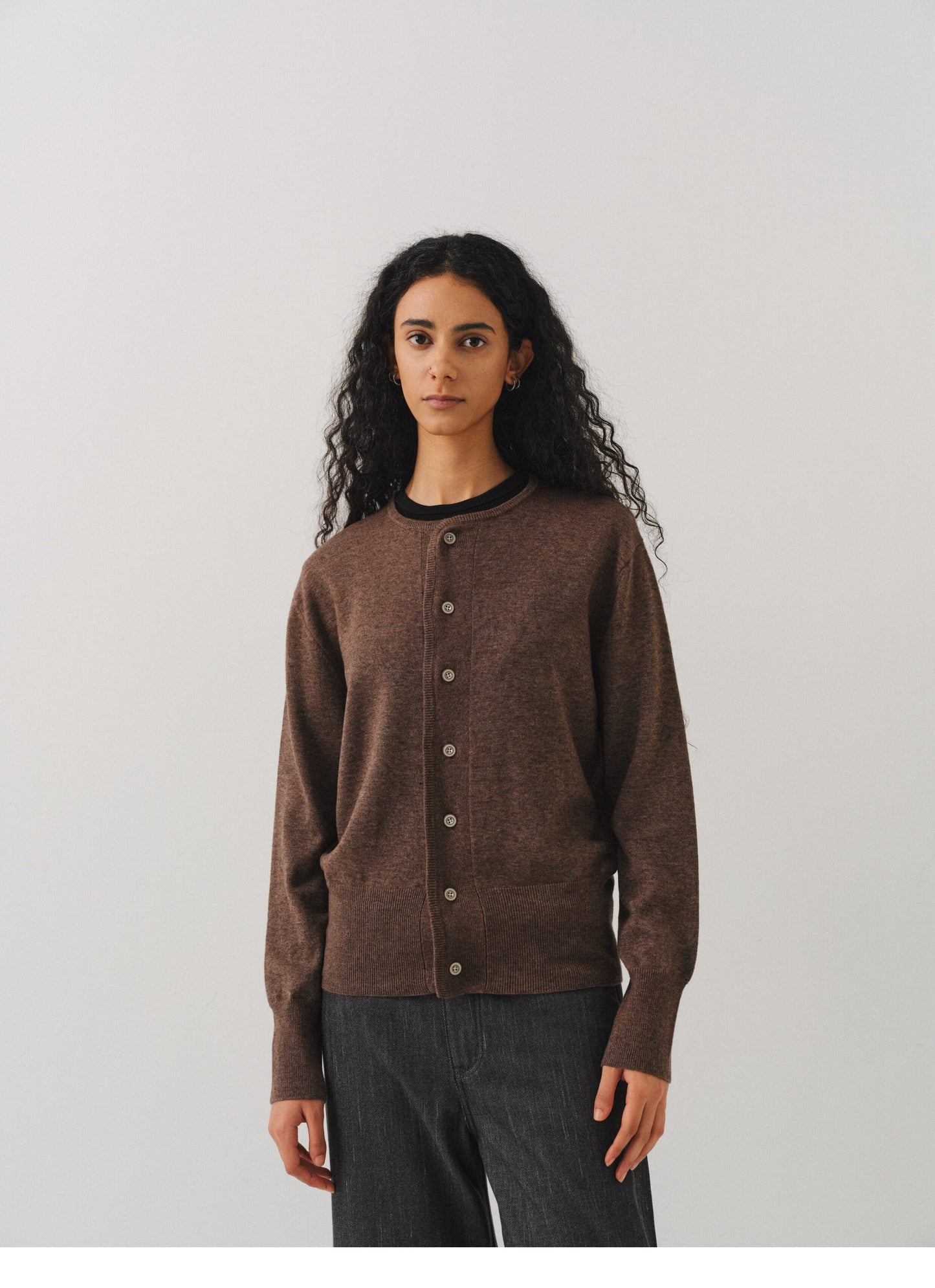 Wide-ribbed Cardigan