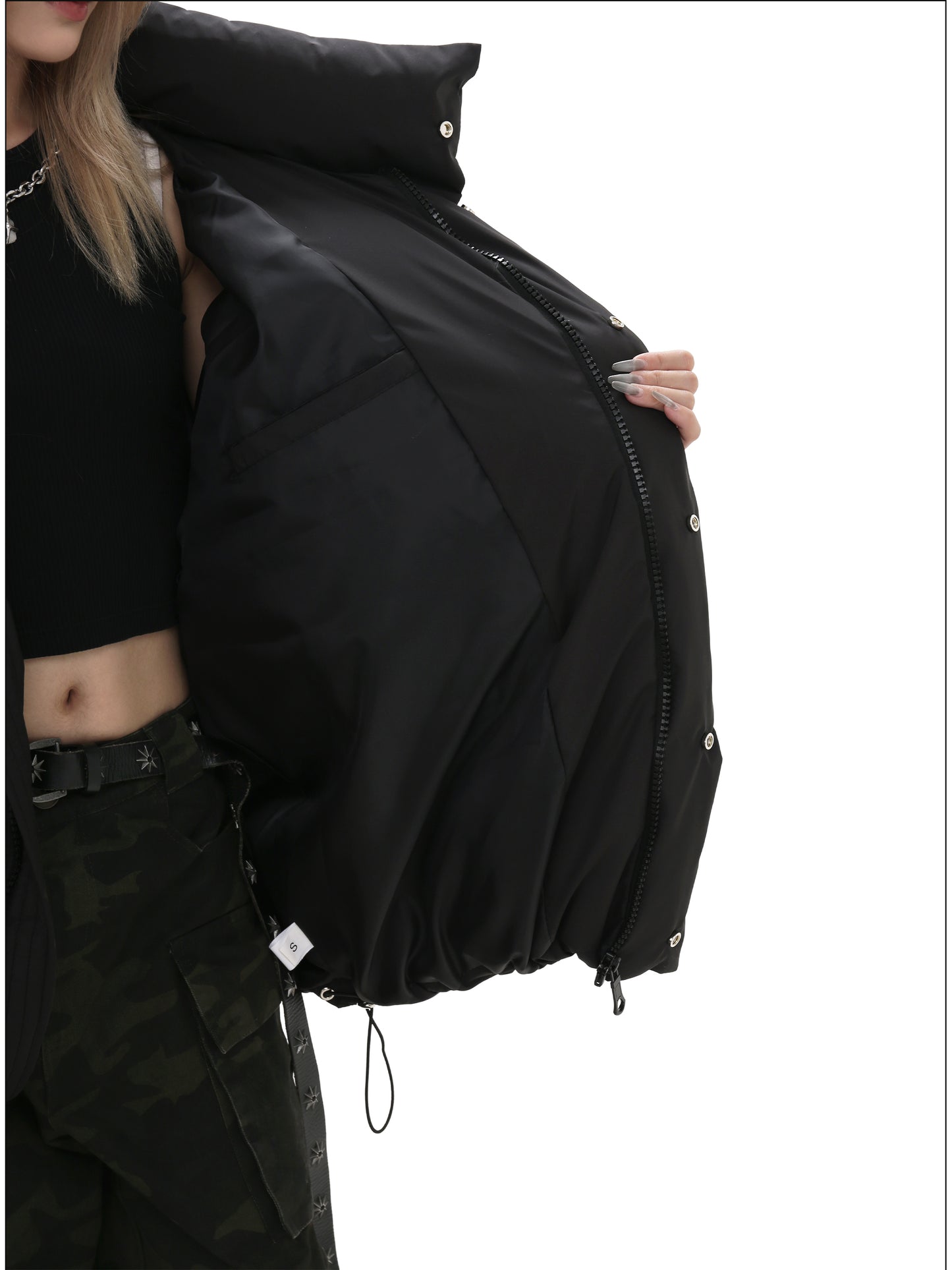 Stand collar cotton jacket