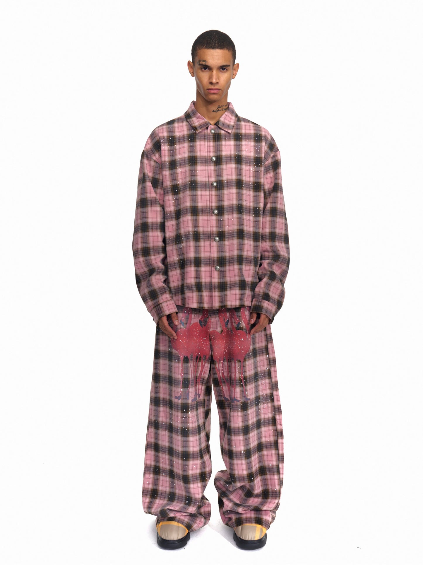 Rhinestone Check Jacket