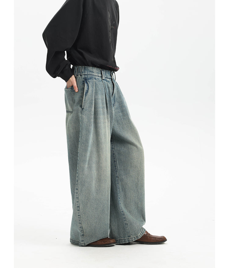 Wide Leg Scimitar Jeans