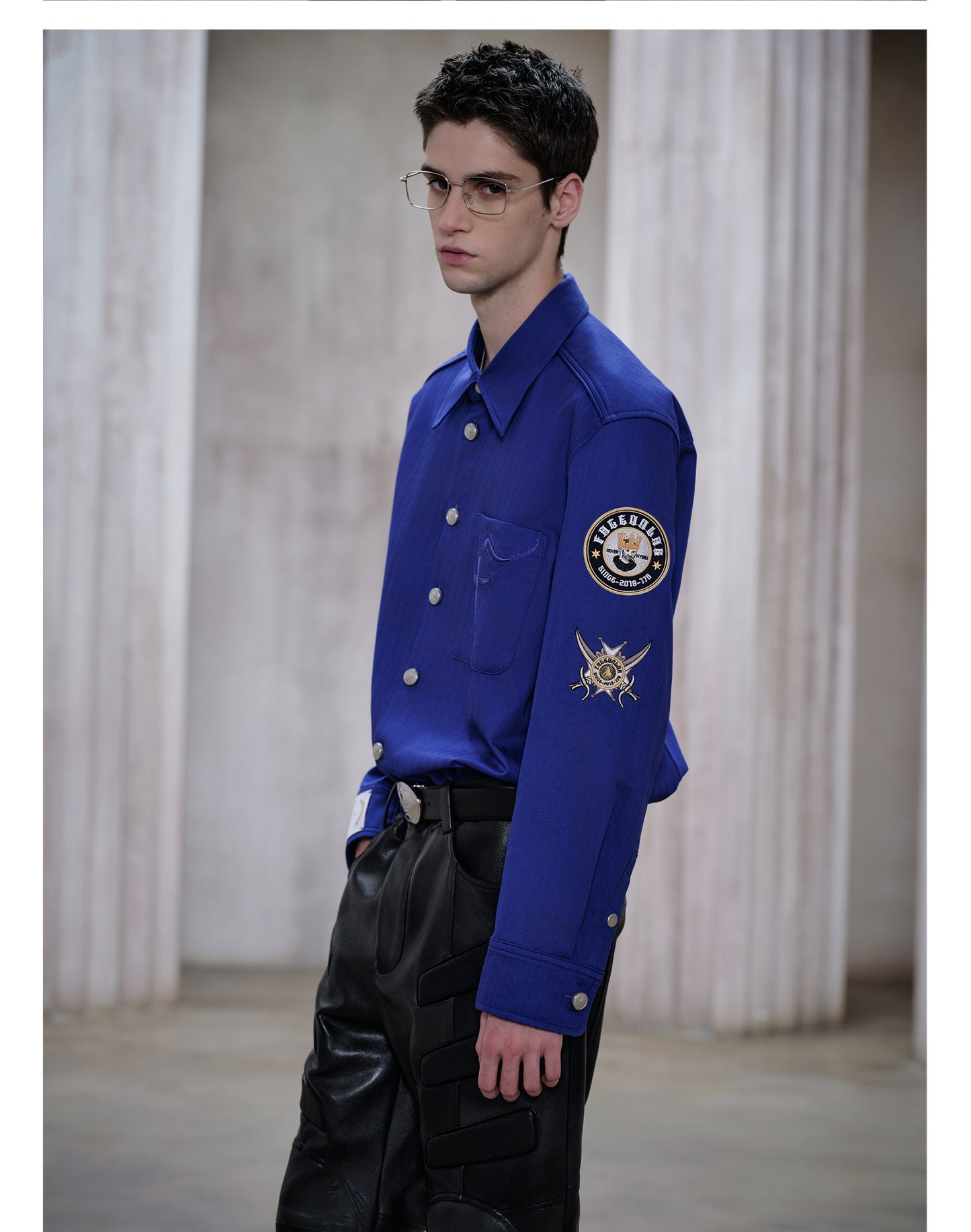 Metallic Button Shirt