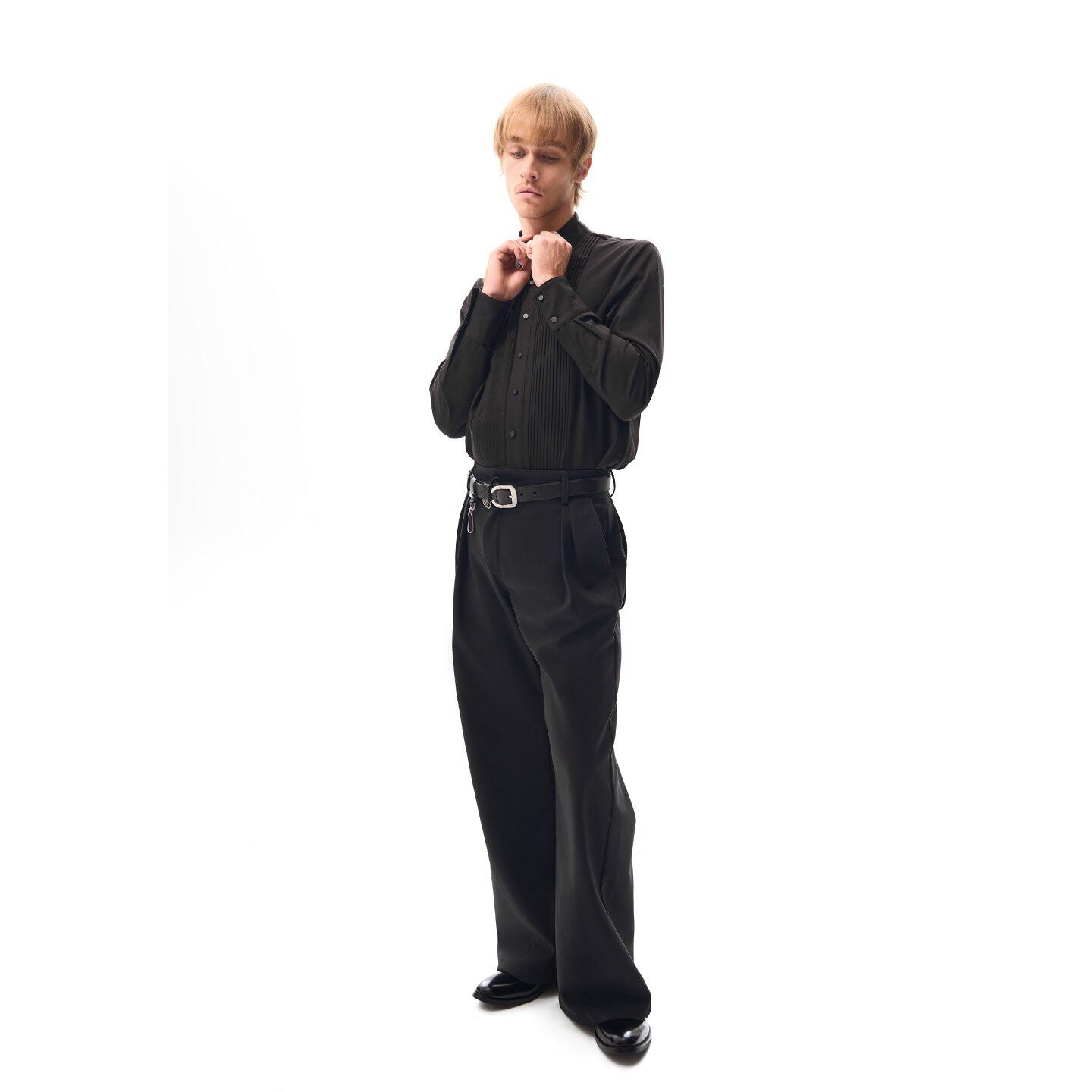 Side Placket Casual Pants