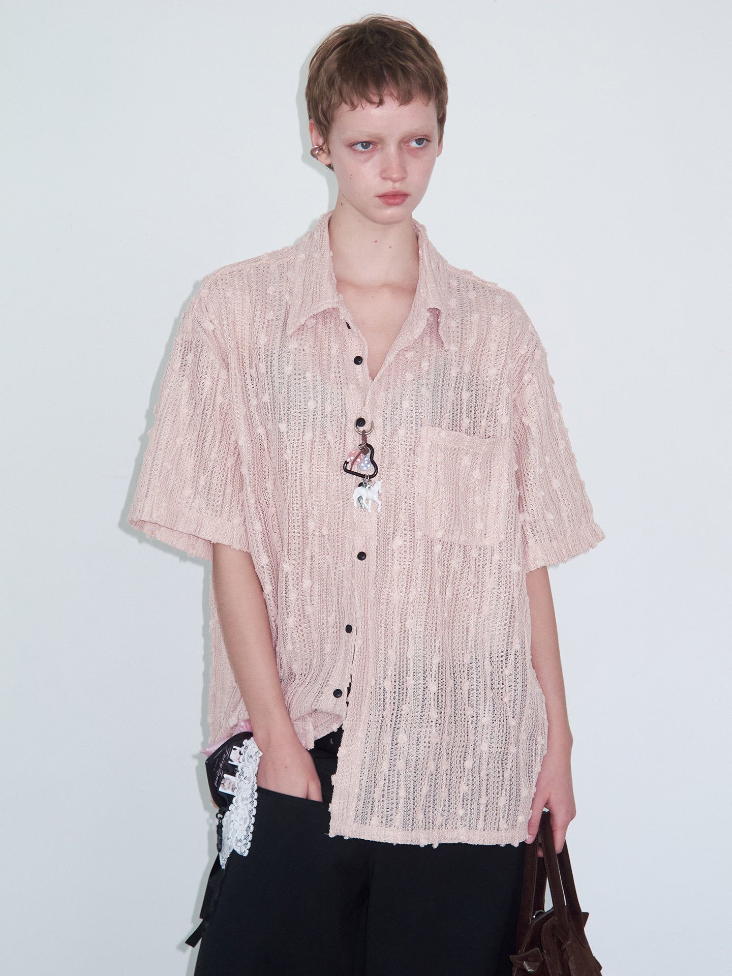 Hollow Crochet Shirt