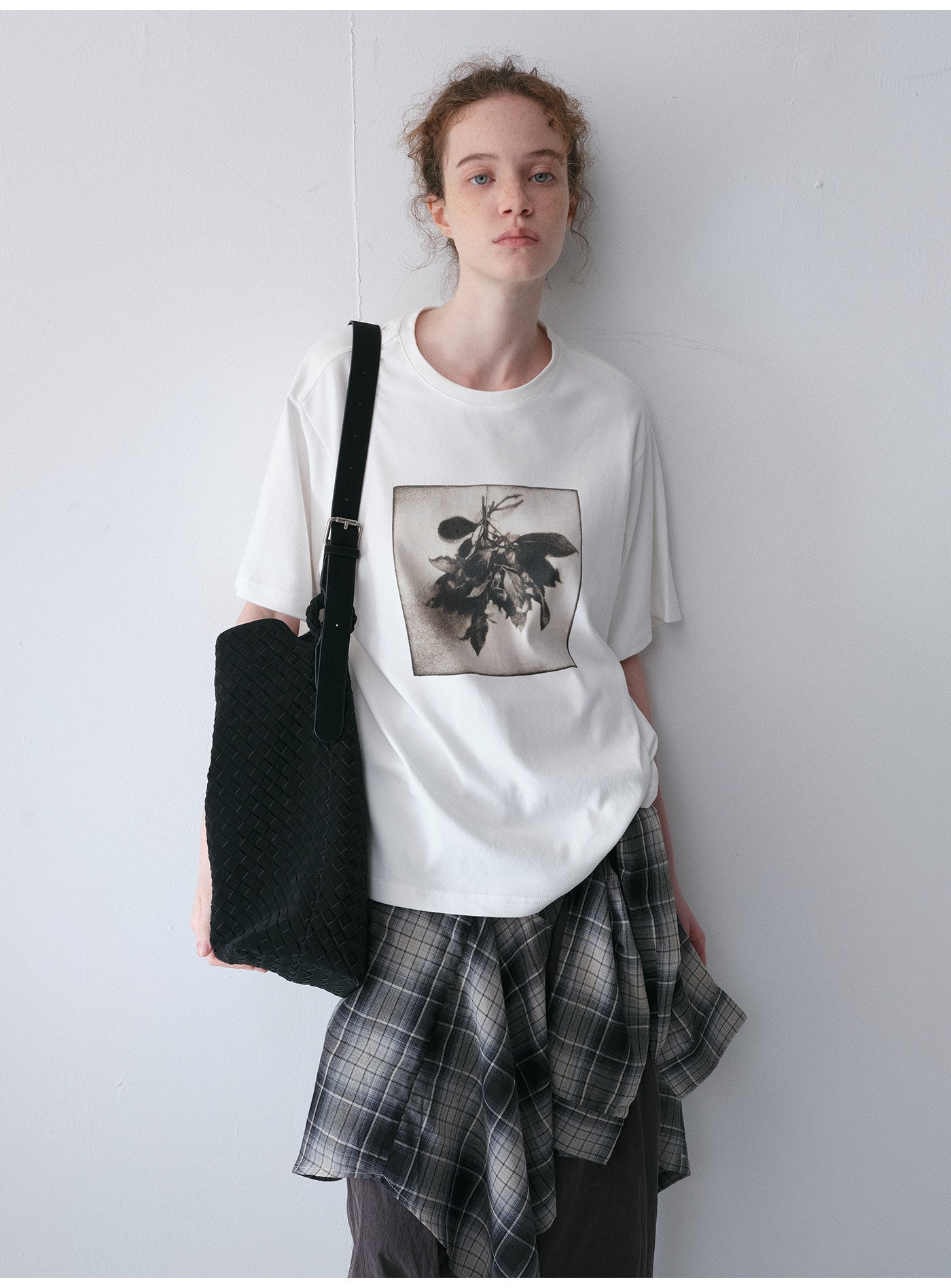 Bouquet Print Crew Neck T-Shirt