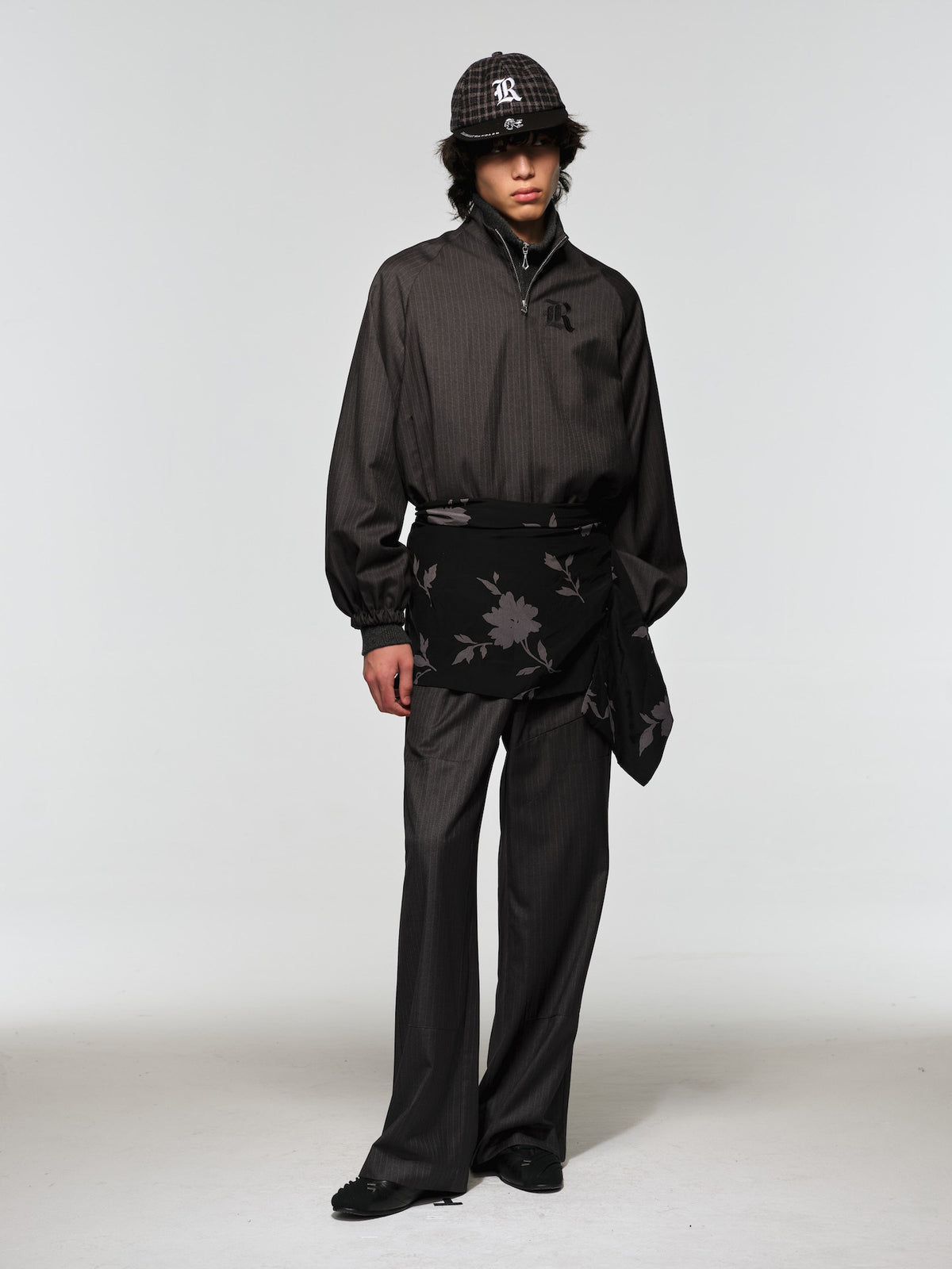 Straight-Leg Casual Pants with Elastic Waistband
