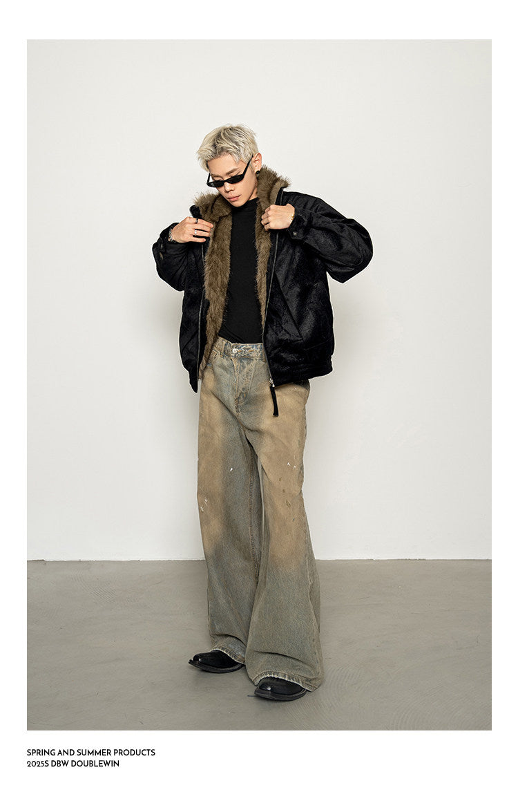 Hand-Splashed Wash Jeans