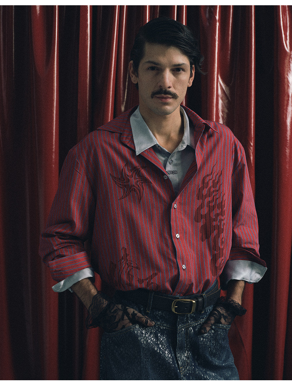 Printed Striped Shirt