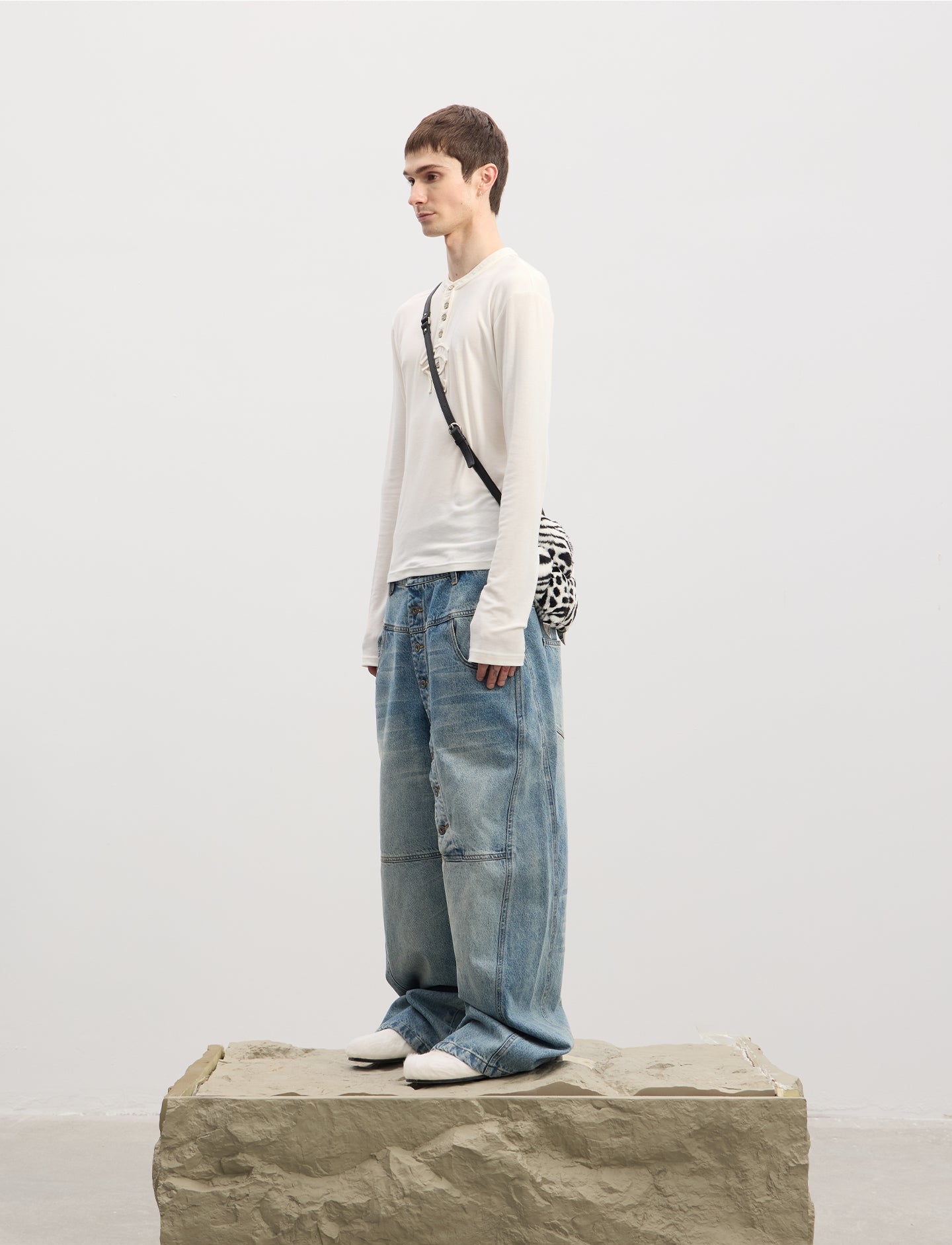 Heavy-Duty Distressed Jeans