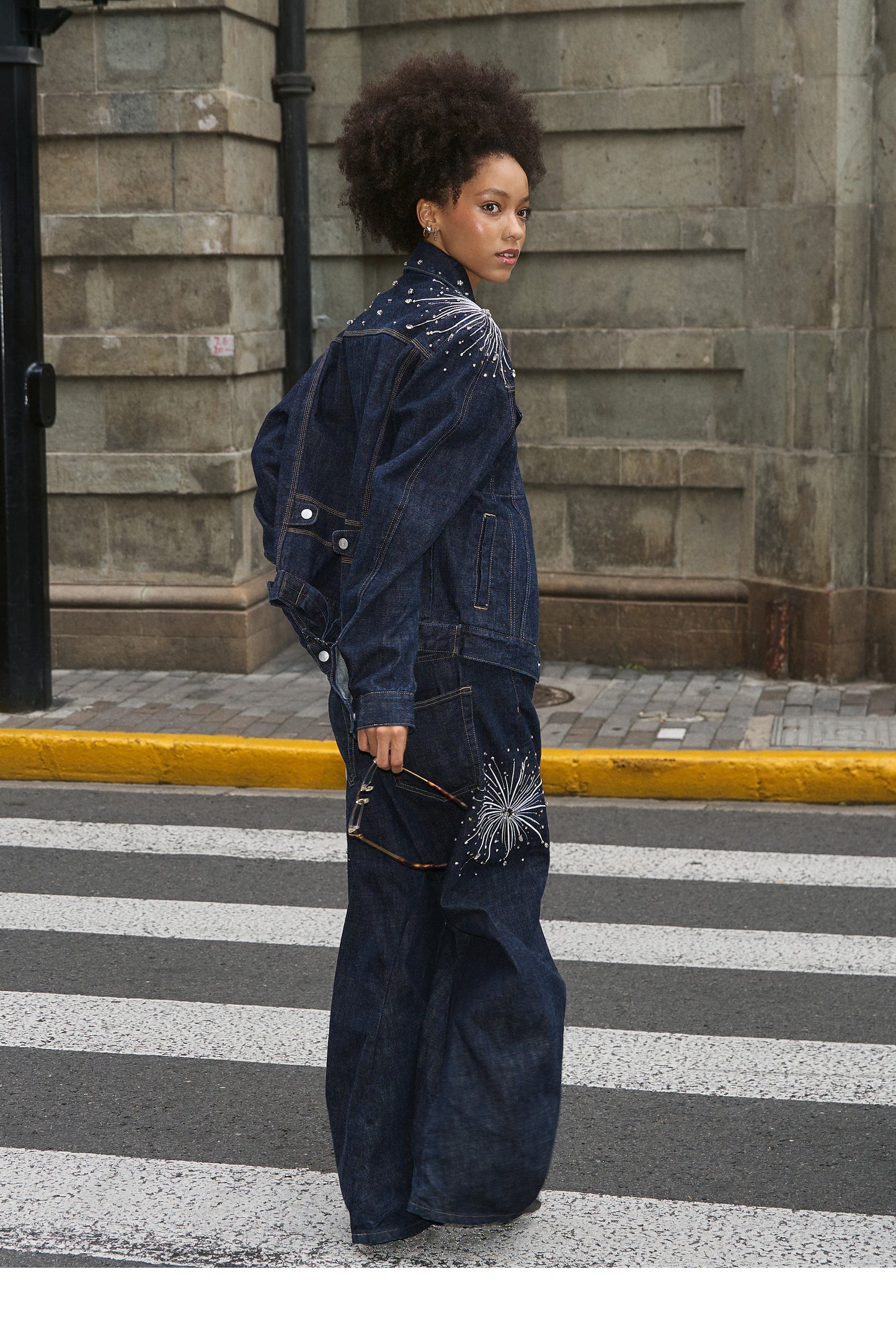 Embroidered Original Denim Pants