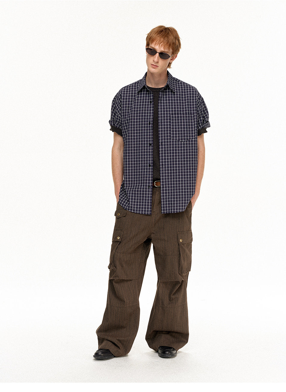 Oversized Retro Check Shirt
