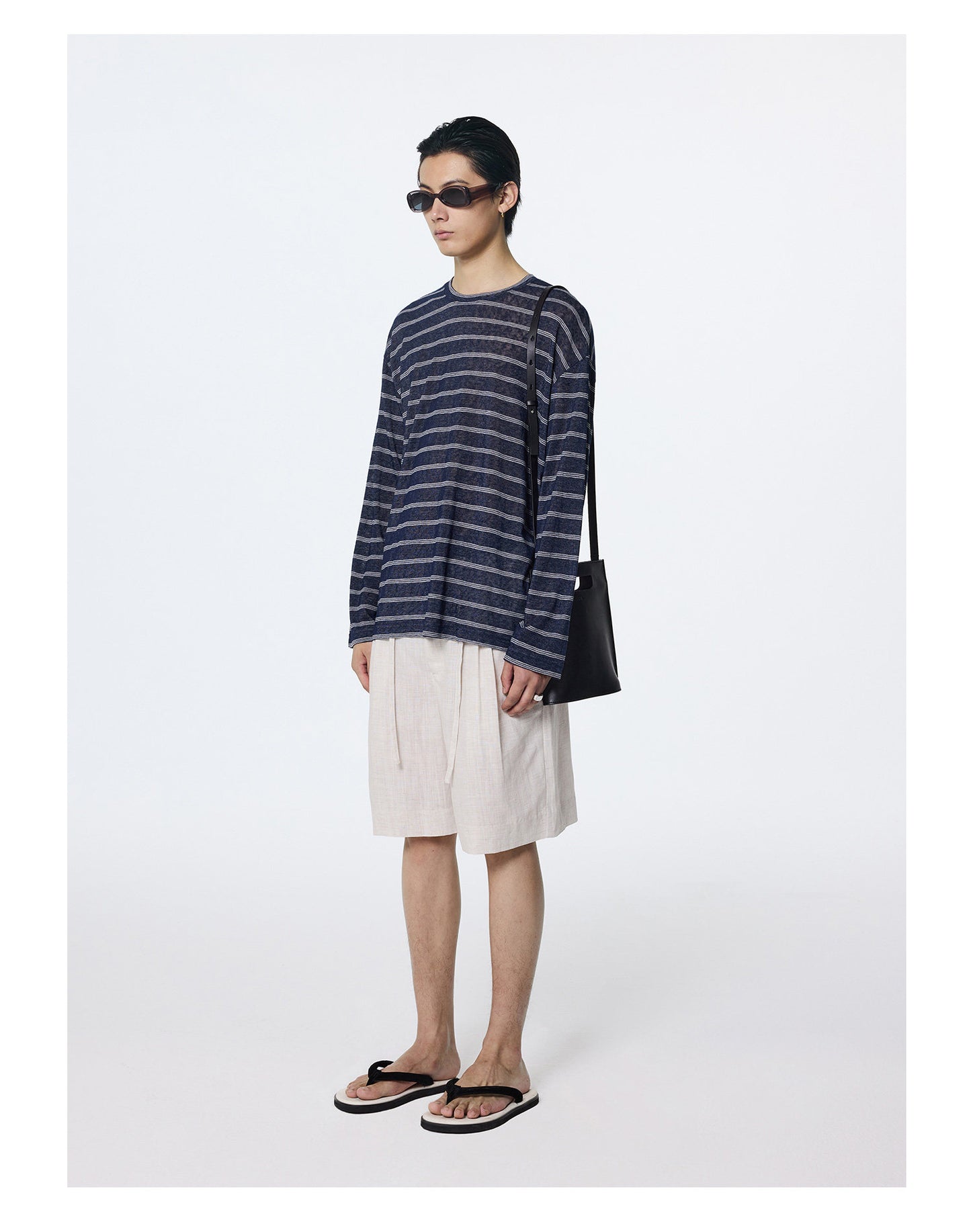 Simple Casual Double-Pleated Shorts
