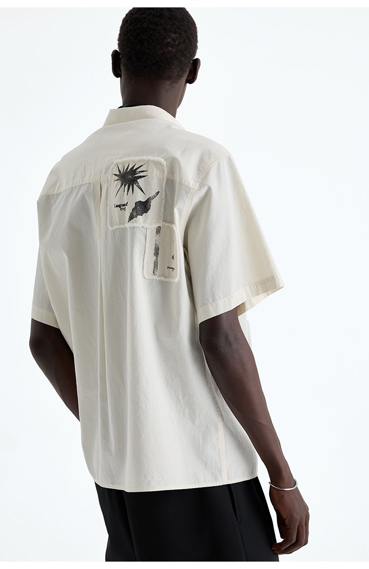 Hand Brush Patch Shirt