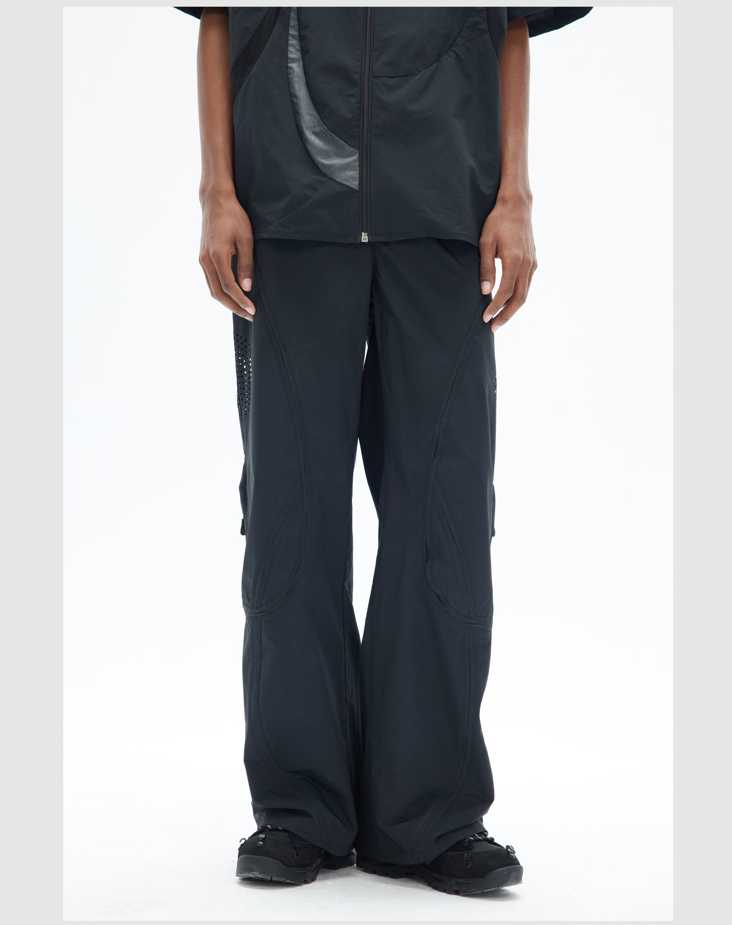 Straight functional casual pants