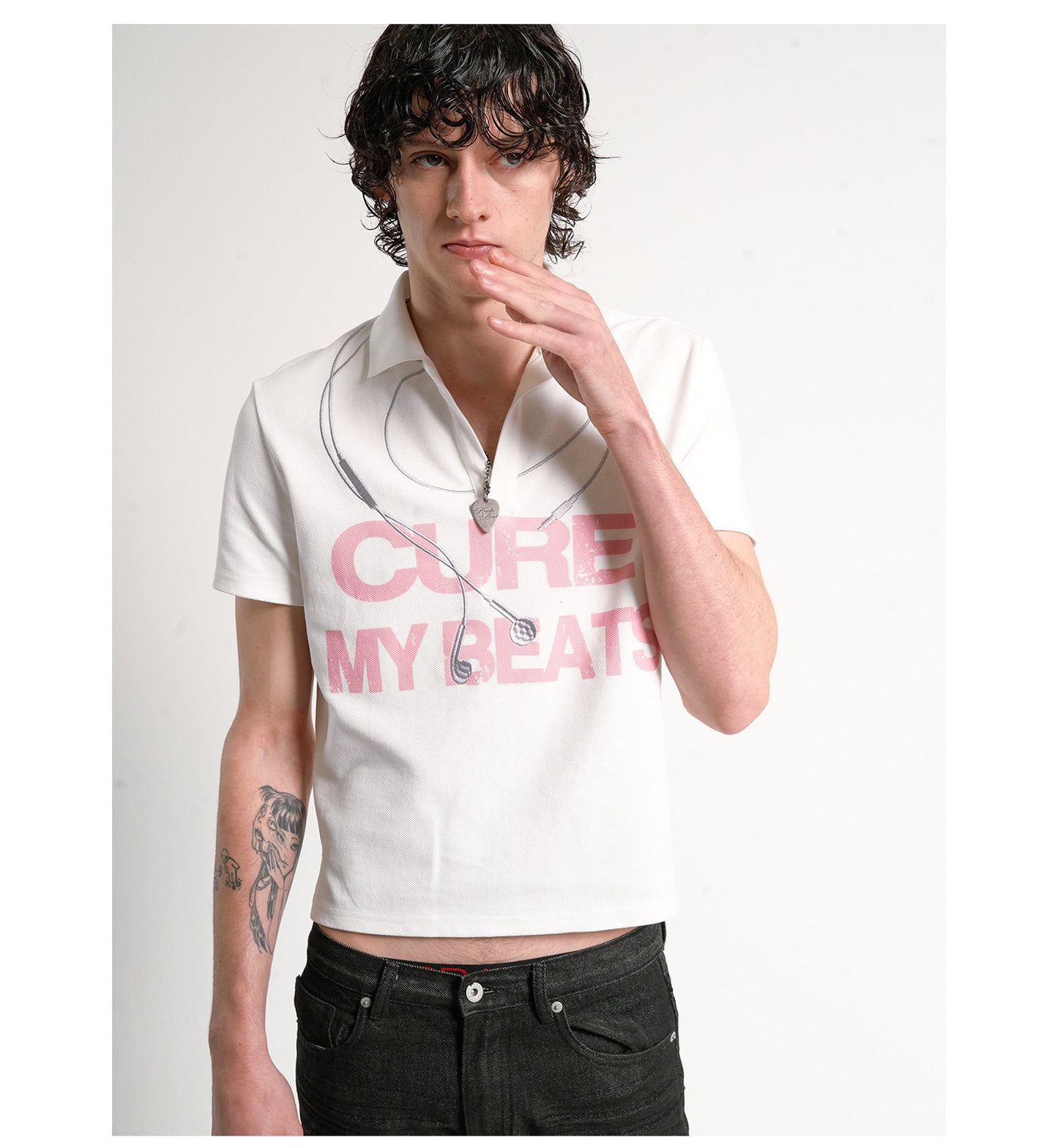 Pique Shoulder Polo Shirt