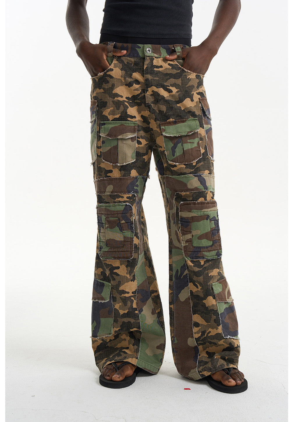 Camouflage Workwear Flare Pants
