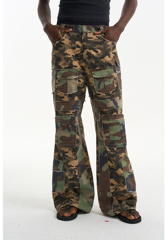 Camouflage Workwear Flare Pants