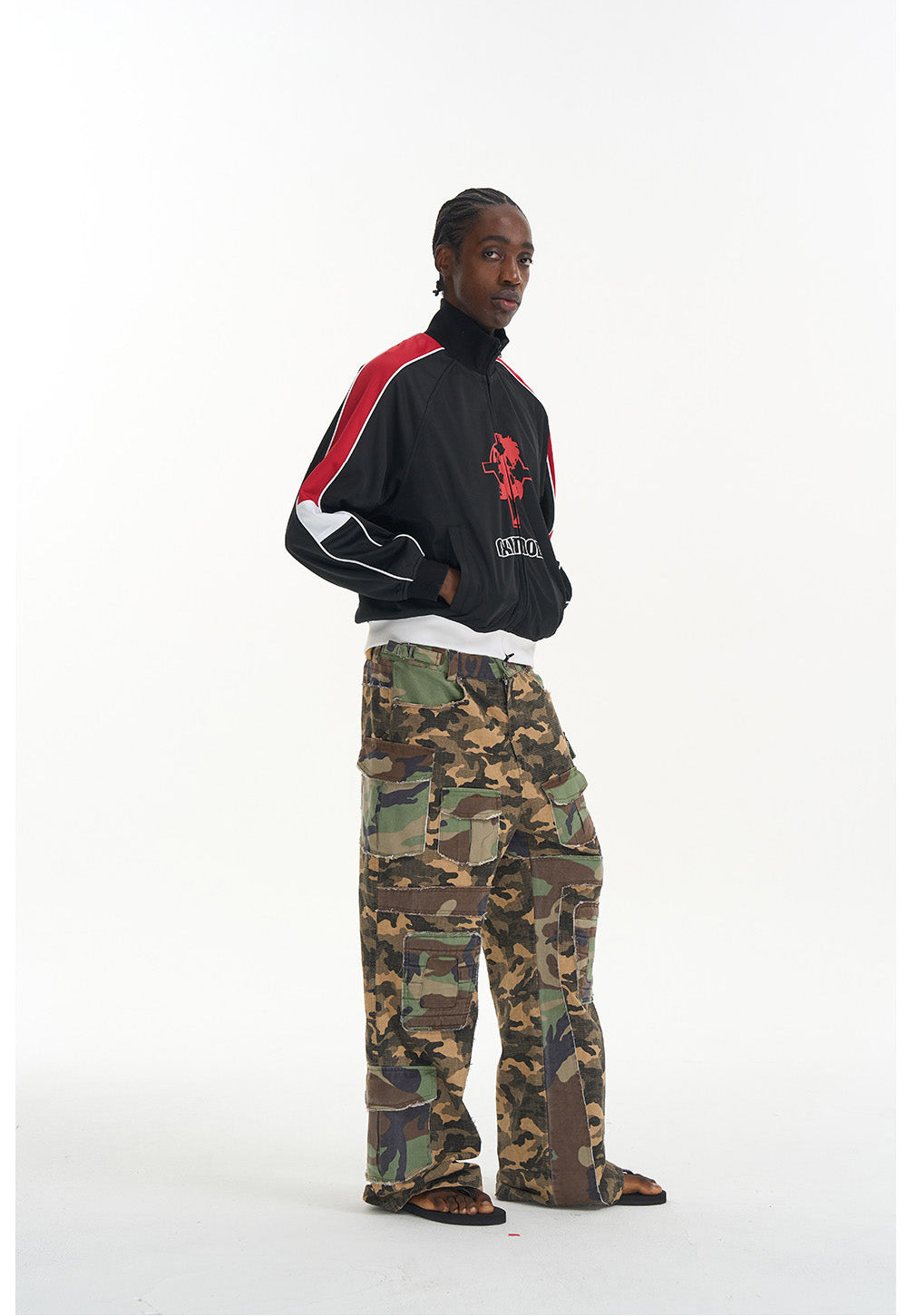 Camouflage Workwear Flare Pants
