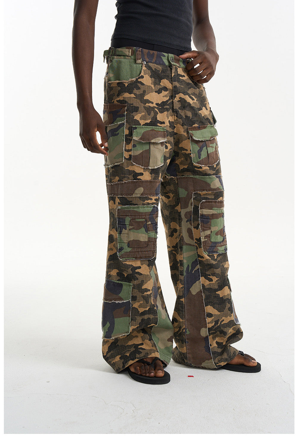 Camouflage Workwear Flare Pants