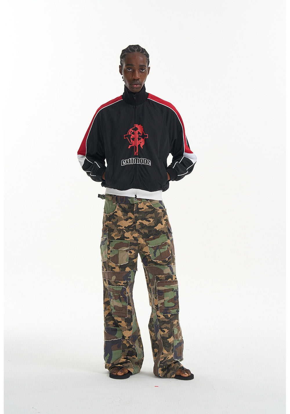 Camouflage Workwear Flare Pants