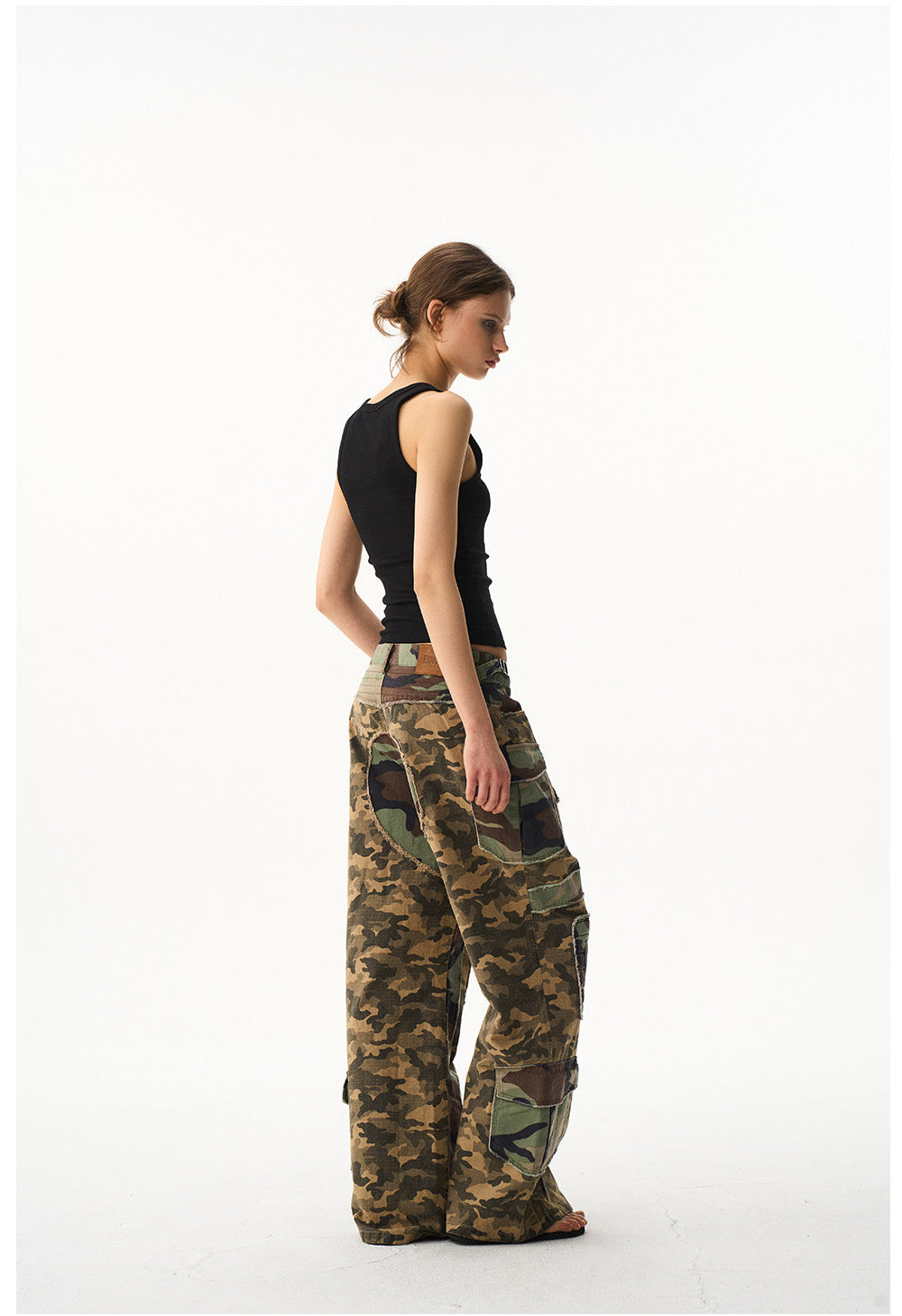 Camouflage Workwear Flare Pants