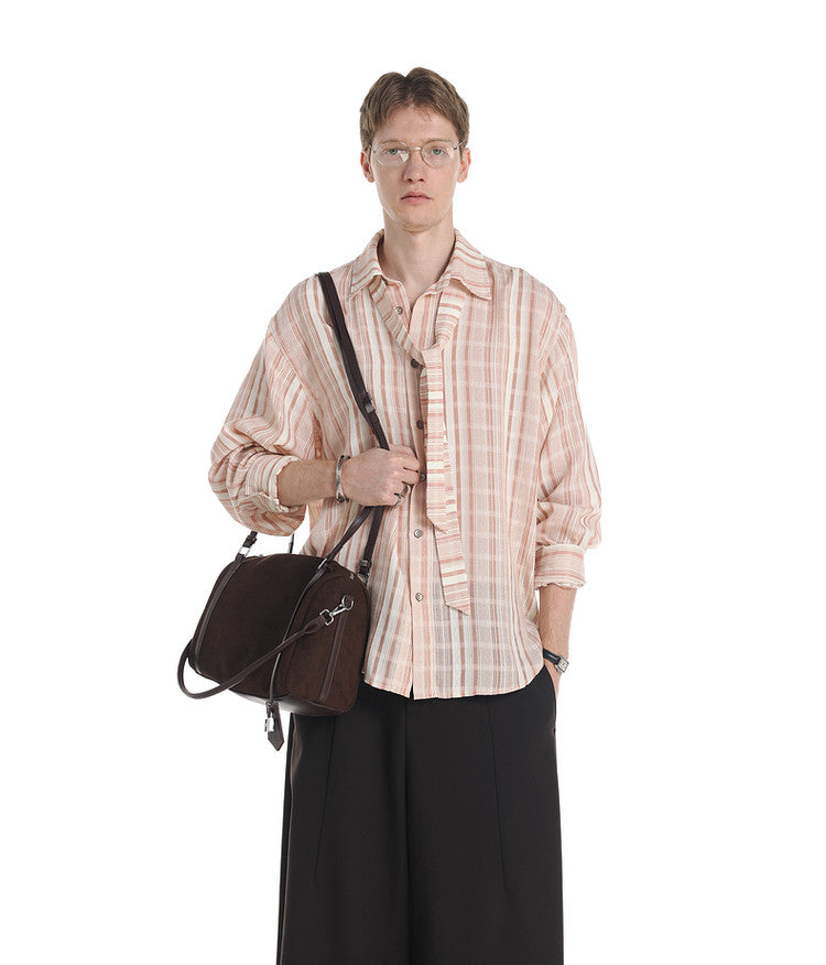 High Intelligence Loose Stripe Shirt