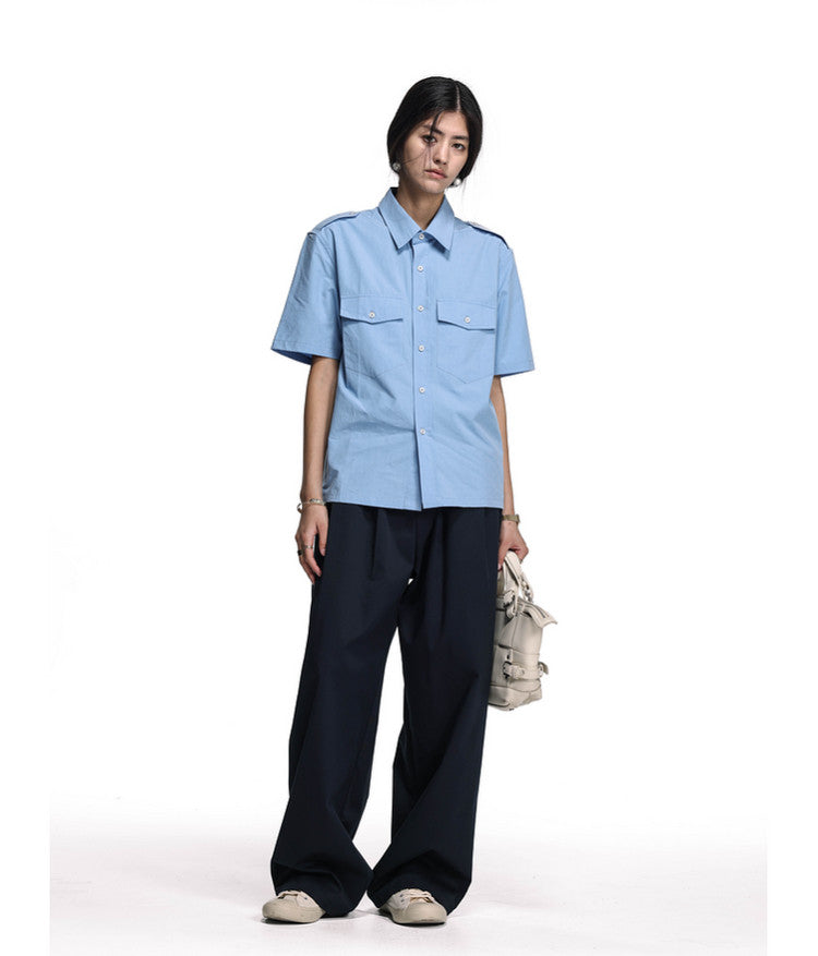 Workwear-style shirt