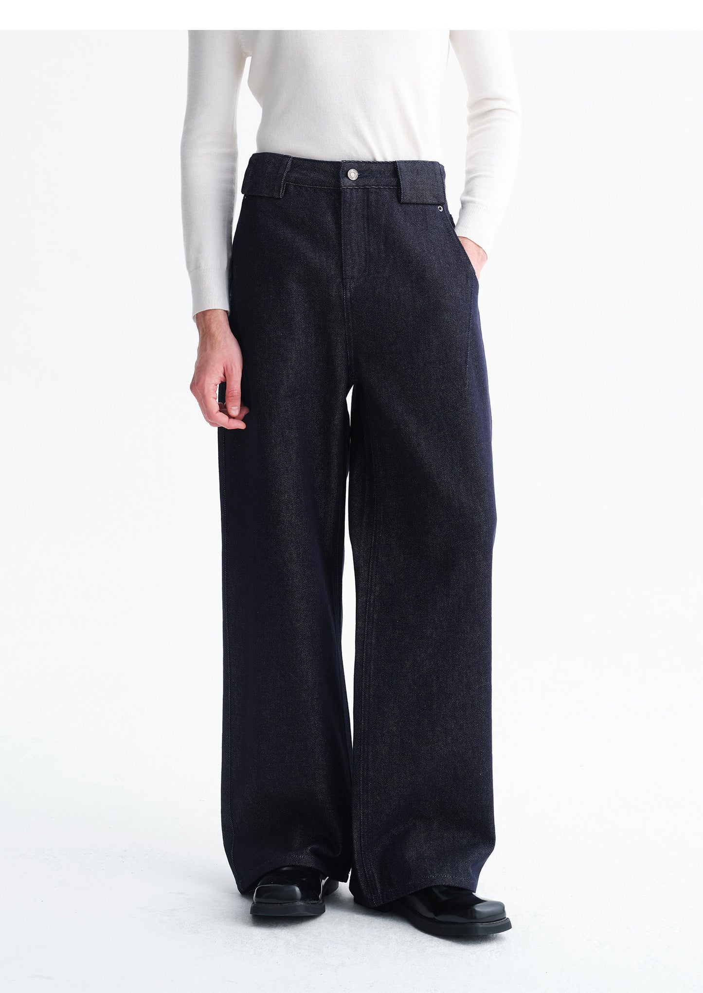 Simple Retro Denim Pants