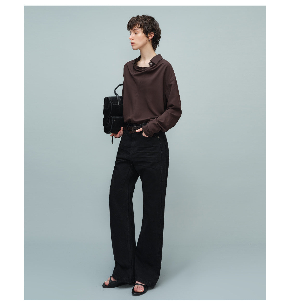 Shirt with Detachable Lapels