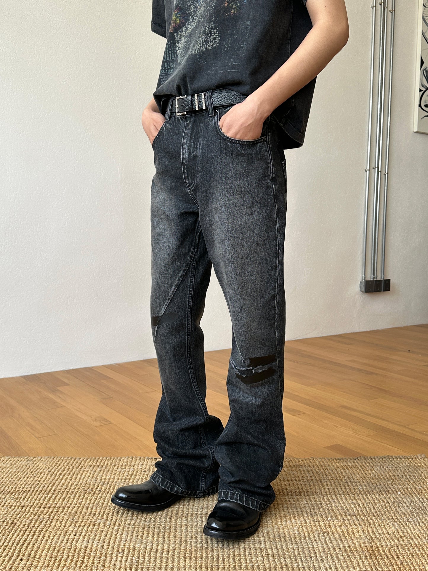 Slim Fit Straight Leg Jeans