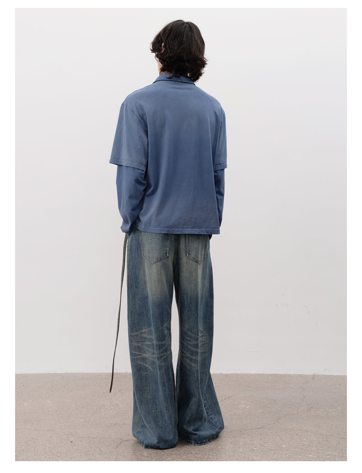 Vintage Washed Denim Pants