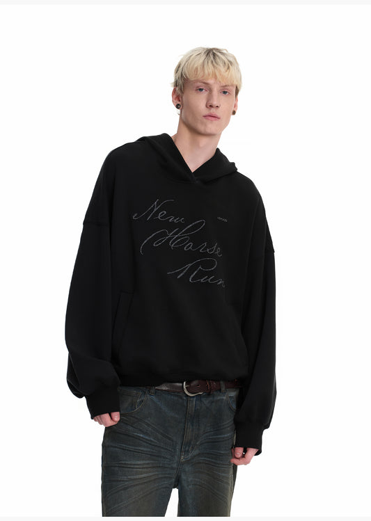 Embroidered Hooded Sweatshirt