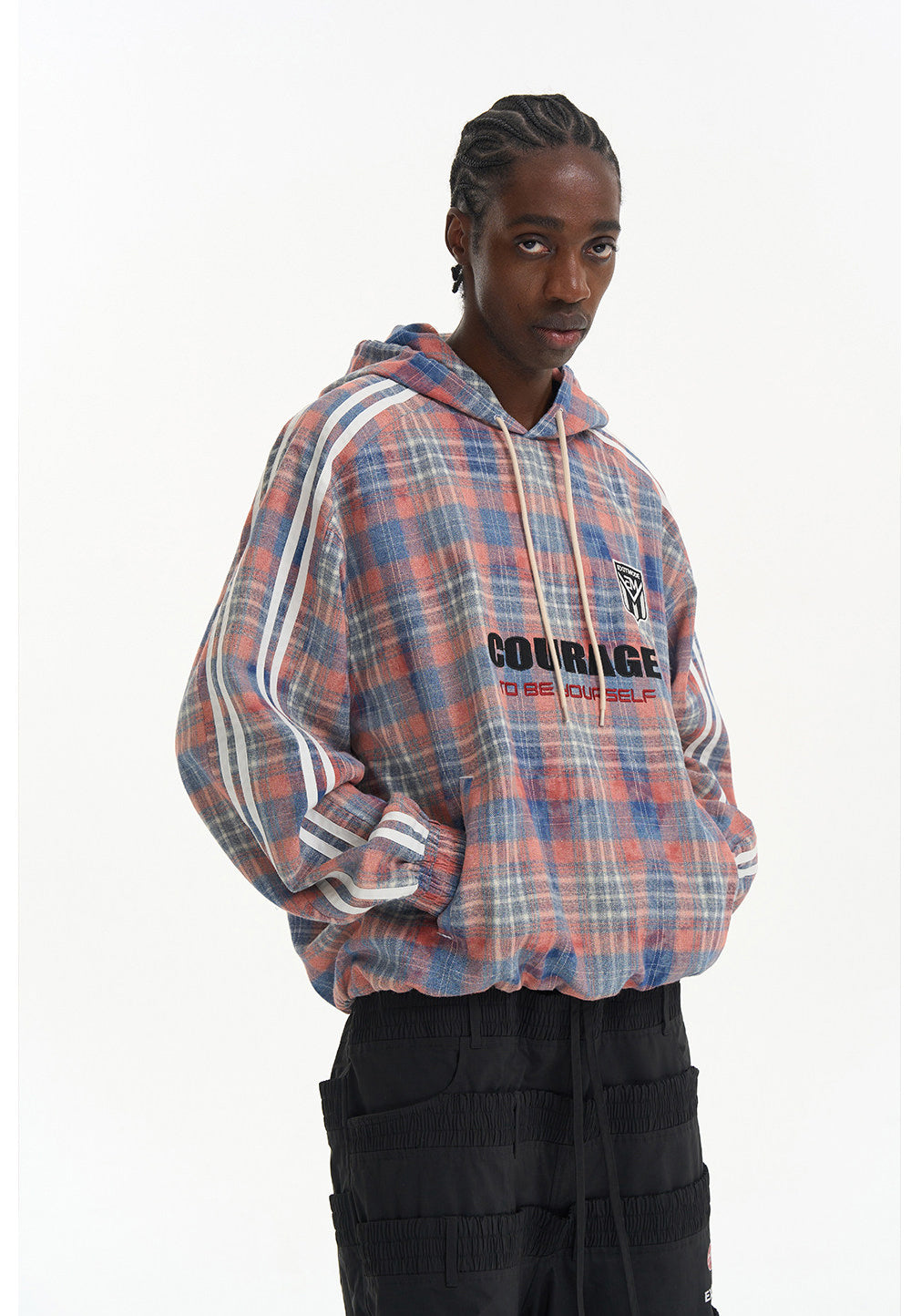 Checkered Pullover Sweatshirt