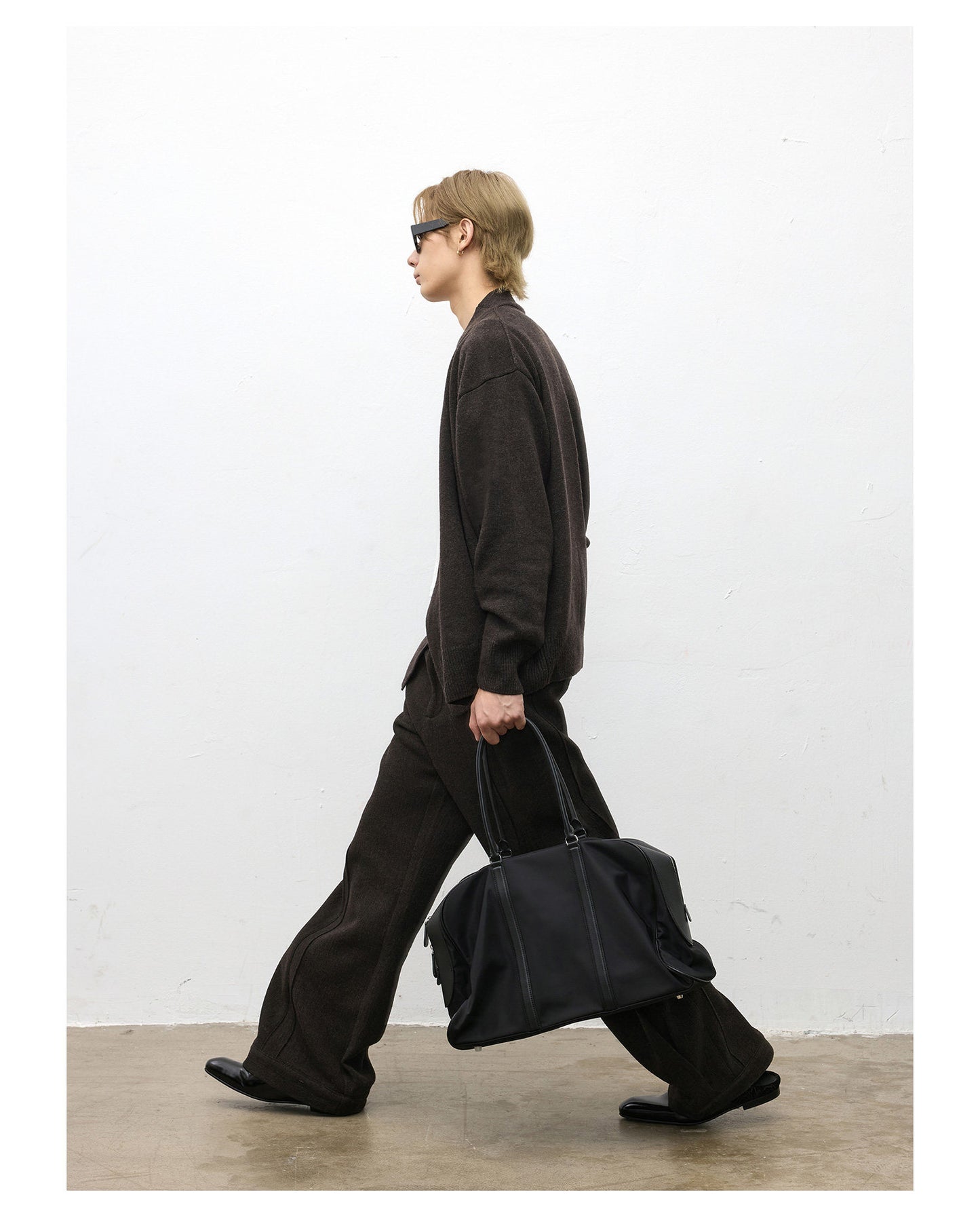 Wool-Blend V-Neck Cardigan