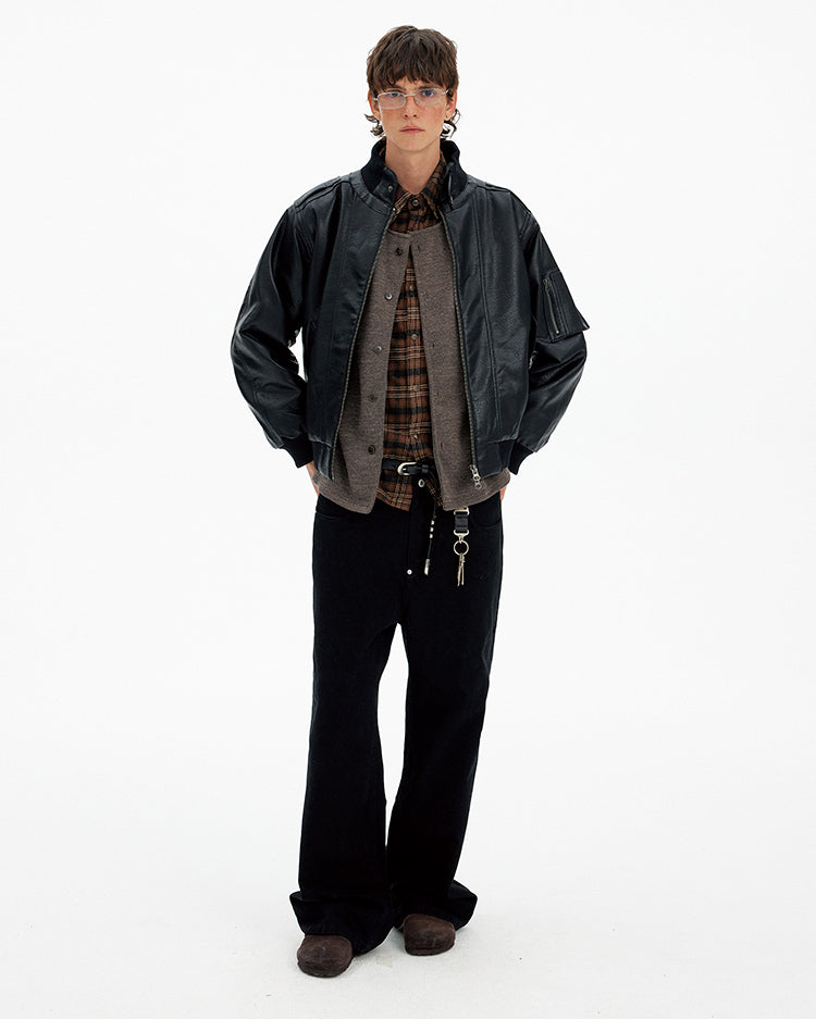 PU Leather Motorcycle Jacket