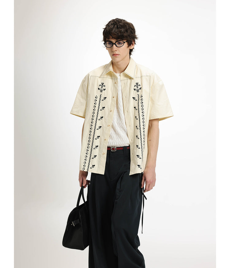 Imitation linen shirt