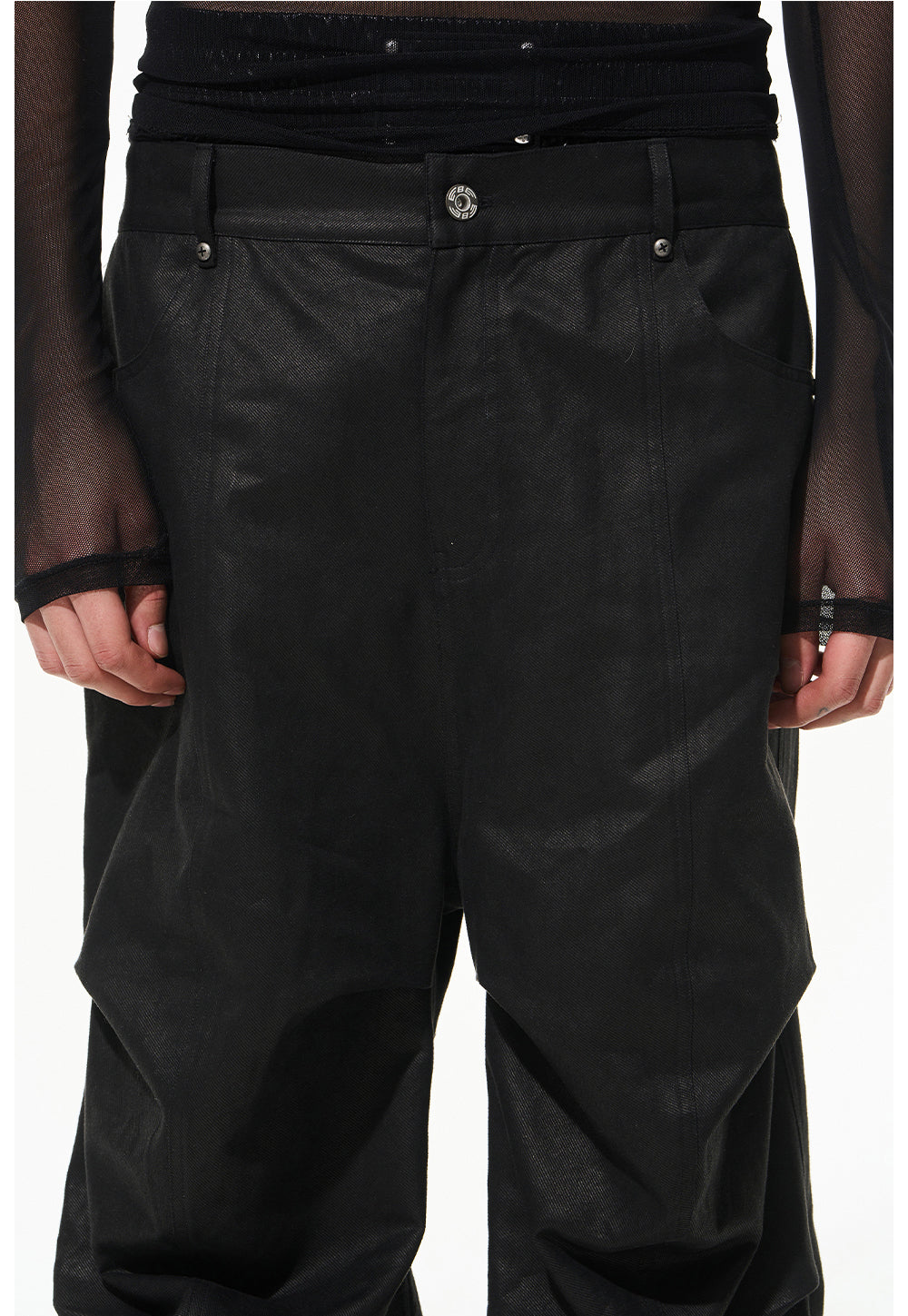 Pleated Plain Casual Work Pants