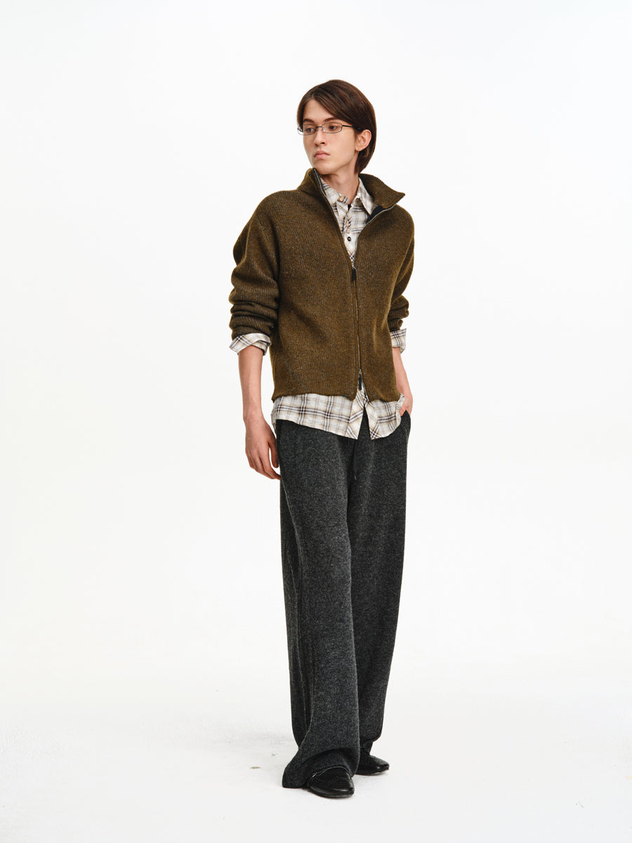 Drawstring Knit Casual Pants