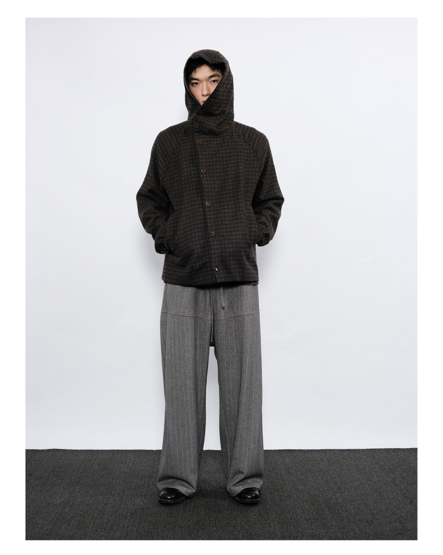 Checkered Hooded Jacket