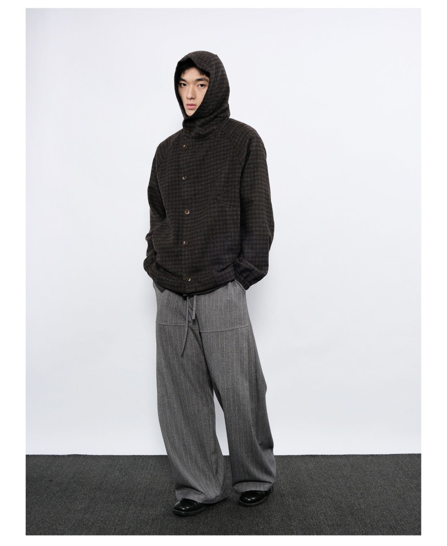 Checkered Hooded Jacket