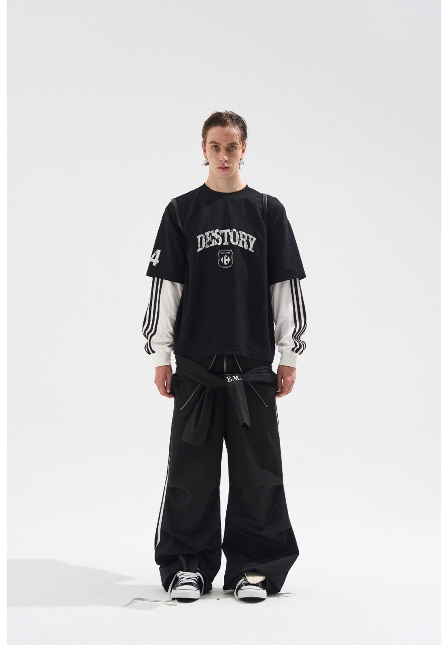 Fake Two-Piece Stitch T-Shirt