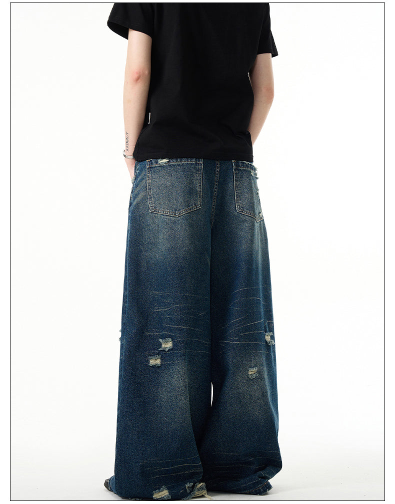 American Retro Baggy Wide Leg Jeans