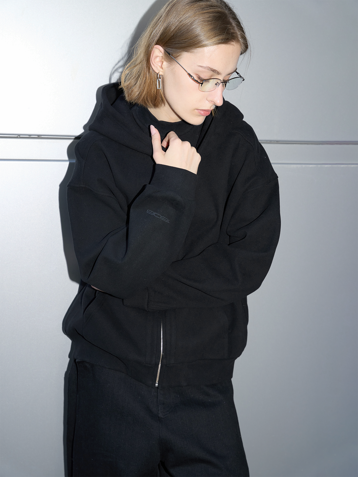 Zip-Up Hooded Sweatshirt