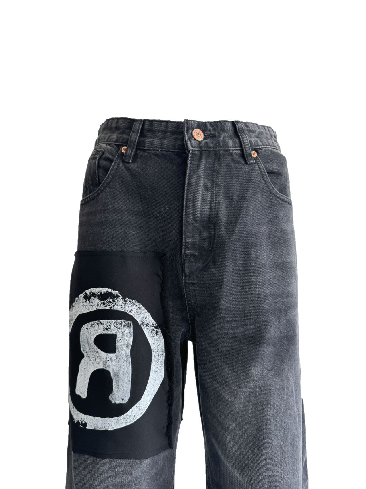 Vibe-washed Damaged Denim Pants