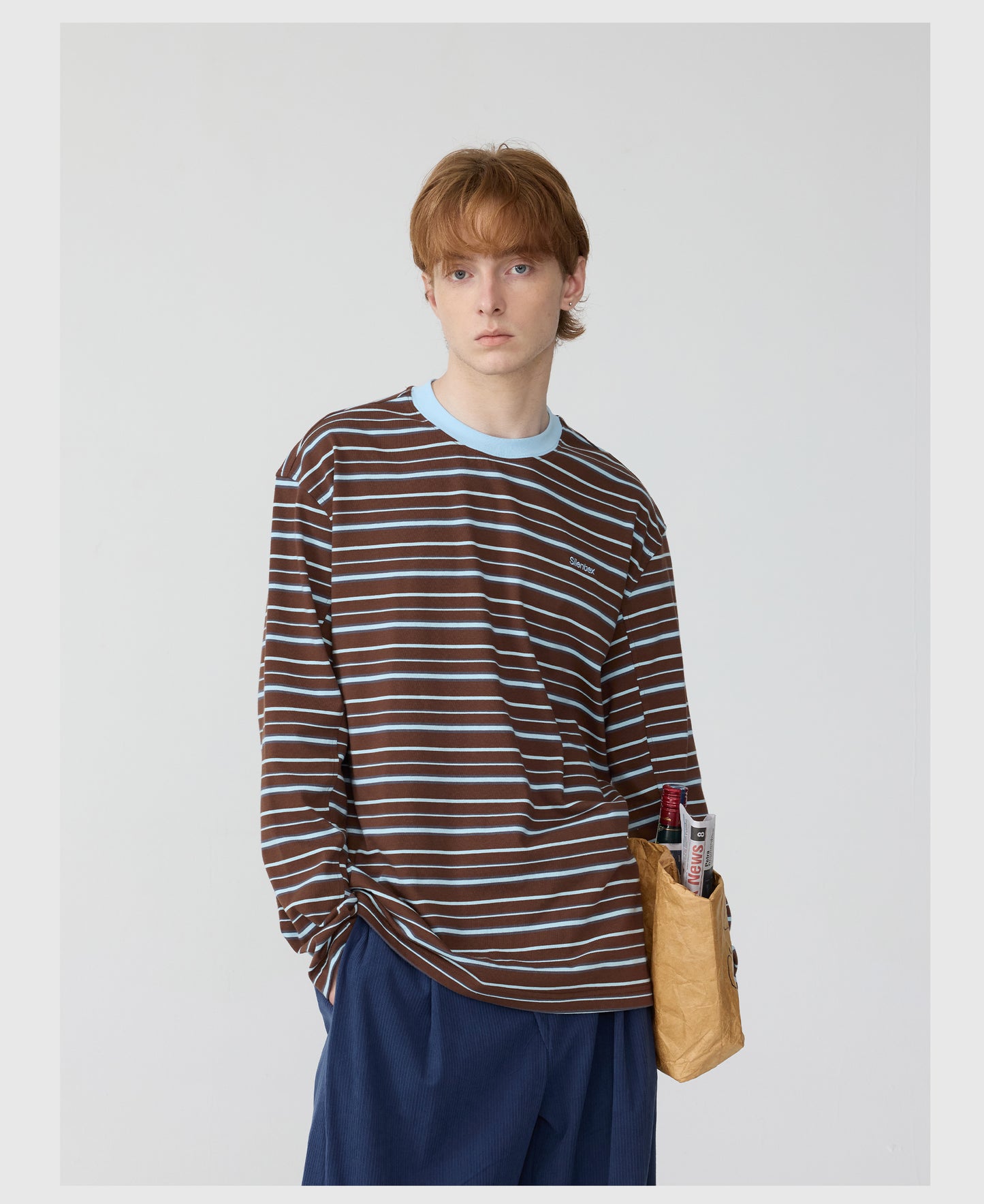 Contrast Color Round Neck T-Shirt