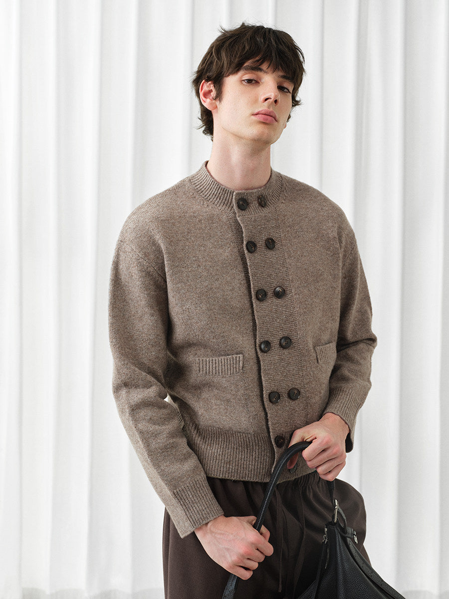 Double-breasted cardigan