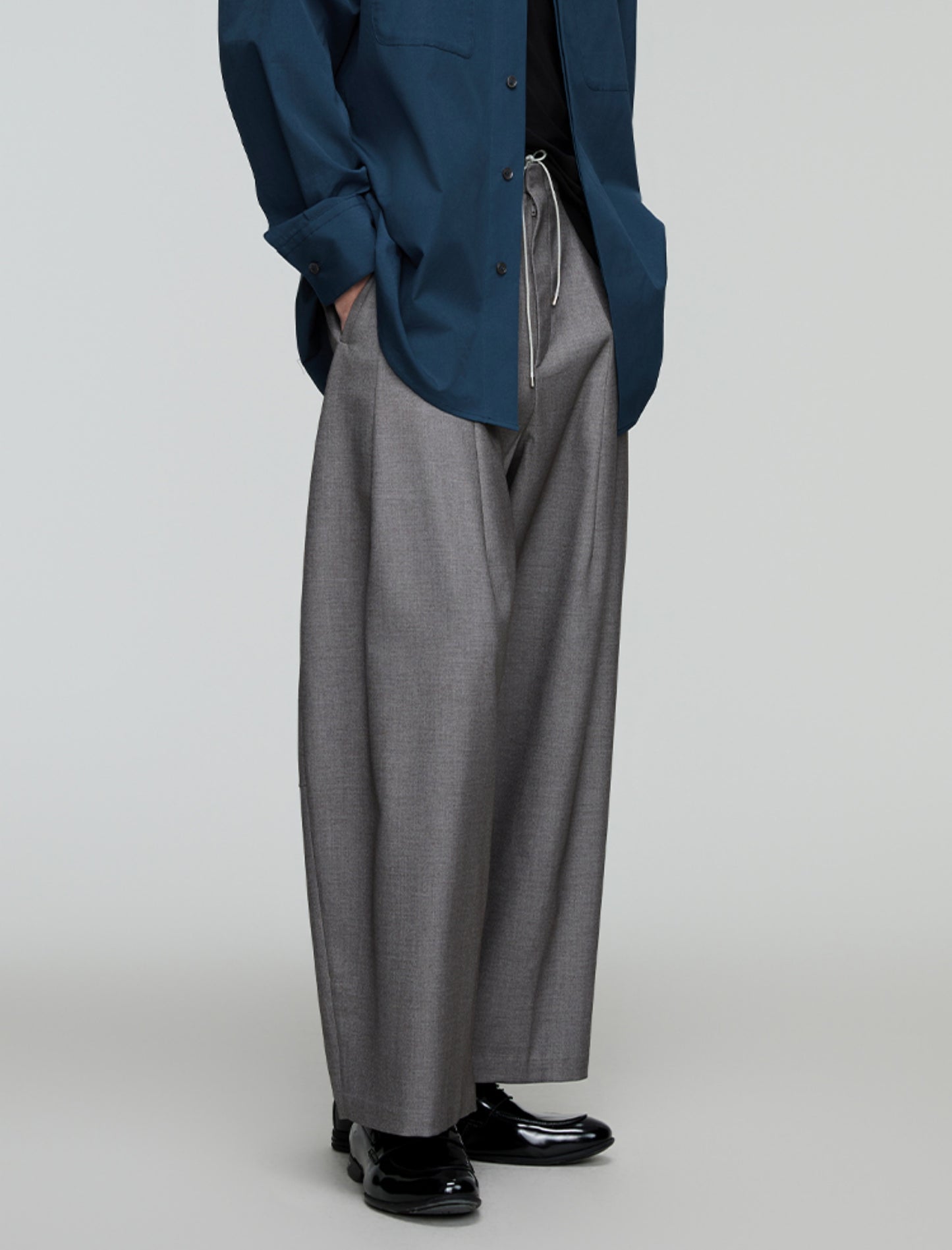 Drawstring Wide Leg Pants
