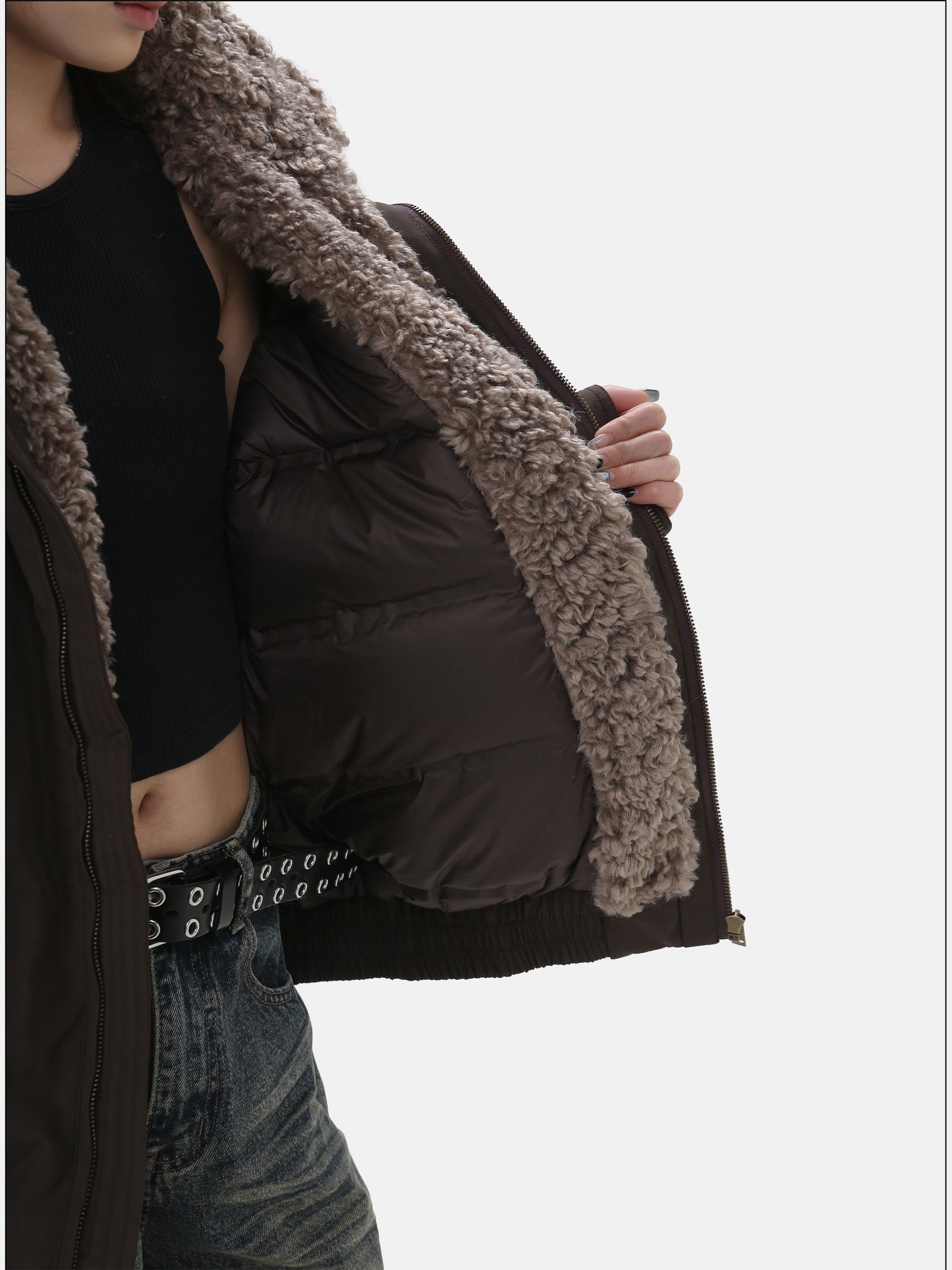 Loose Casual White Duck Down Jacket