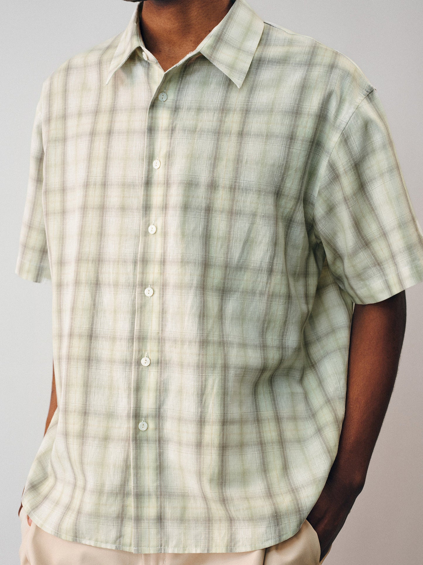 Gradient Check Shirt