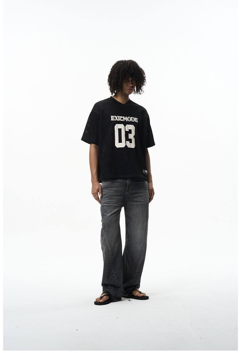 Mesh Hole Loose Fit T-shirt